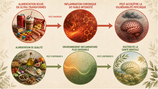 Alimentation, inflammation et santé mentale